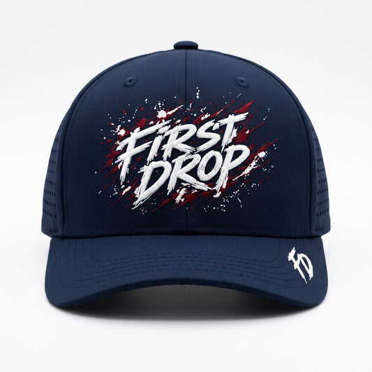 Dry-Fit Performance Hat | Navy | First Drop Apparel