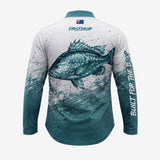 Tuskfish Drop Tail Shirt | Ocean Teal | First Drop Apparel