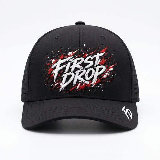 Dry-Fit Performance Hat | Black | First Drop Apparel