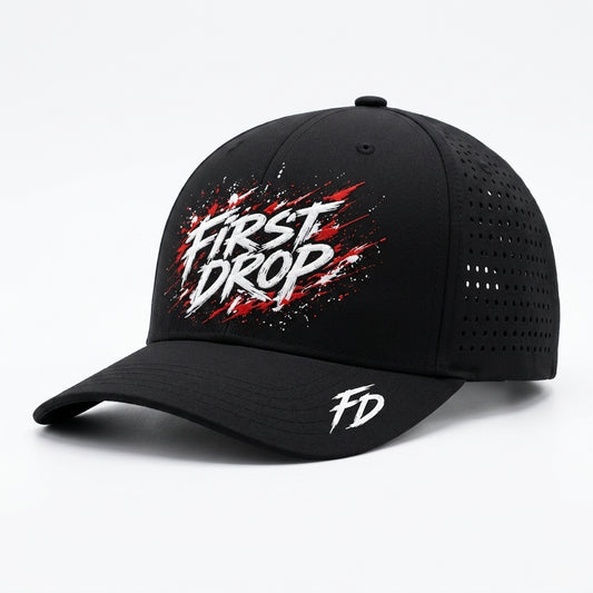 Dry-Fit Performance Hat | Black | First Drop Apparel