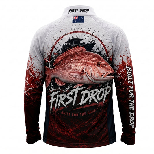 Red Emperor Performance Fishing Shirt | First Drop Apparel