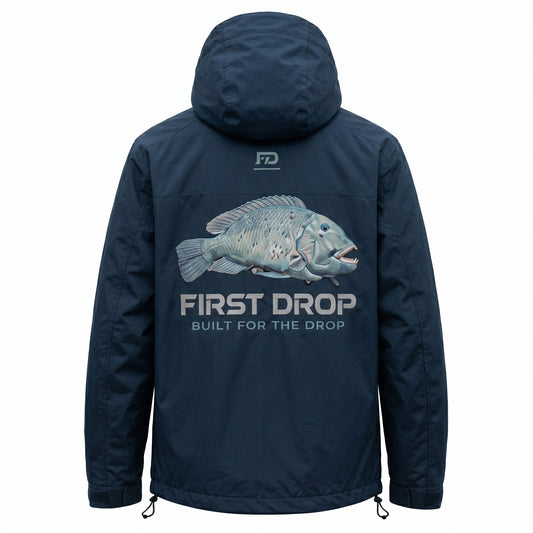 Tuskfish Waterproof Jacket | Ocean Blue | First Drop Apparel