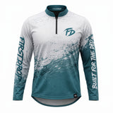 Tuskfish Drop Tail Shirt | Ocean Teal | First Drop Apparel